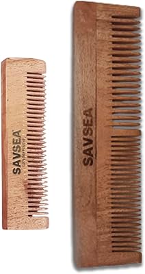 Peigne en bois safsi pour femme | lot de 2 peignes