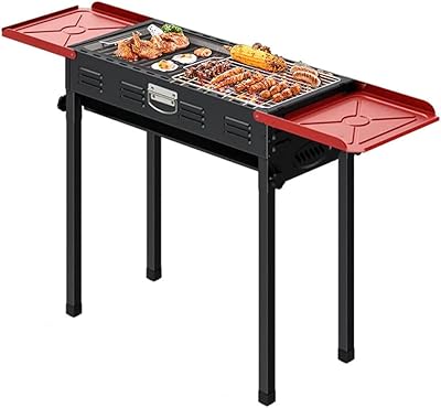 Gril à charbon pliant jigero pour barbecue de camping outils jardin