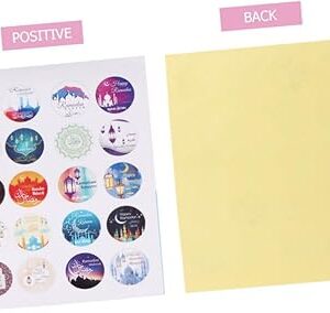 Stobok 100 pièces étiquettes de sceau décalcomanies ramadan mubarak décorations eid fournitures de décoration étiquettes colorées étiquettes rondes décor autocollant de scellage pour ramadan autocollants de scellage cadeau mubarak. Électroménager, mode, beauté... Diaytar a tout en stock