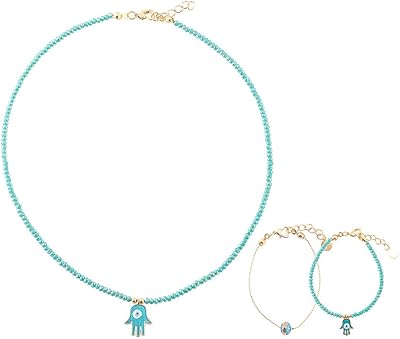 Alwan - ensemble d'accessoires plaqués or avec 2 bracelets différents pour femme