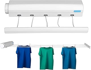 Corde à linge rétractable en plastique de beauté pour sécher les vêtements automatiques
