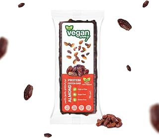 Barres protéinées de lactosérum végétaliennes avec dattes, amandes et cacao | protéines 4,6