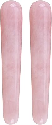 Ensemble de 2 baguettes de quartz rose mimosa, certifiées gia, 110 mm, rose. Diaytar Sénégal : Diversité produits, unité de prix bas