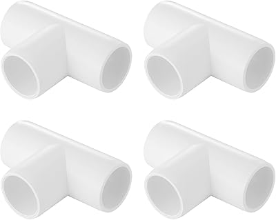 Raccords en pvc en t à 3 voies, raccords de qualité meuble