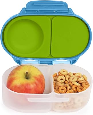 Boîte de conservation des aliments avec 2 poches fermées et matériau en silicone