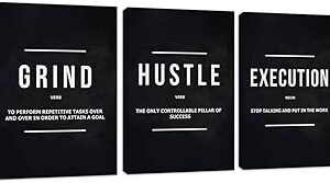 ART MURAL SUR TOILE DE MOTIVATION RÉUSSITE INSPIRANTE AFFICHES MURALES AVEC CITATION