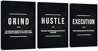 Art mural sur toile de motivation réussite inspirante affiches murales avec citation