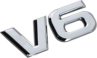 Autocollant d'insigne de voiture en métal 3d avec logo embroom v6 pour voitures