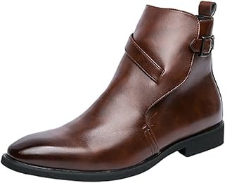 Bottes chelsea de mode pour hommes bottes bout poli fermeture éclair