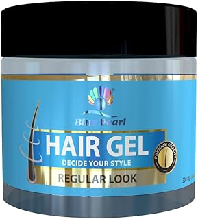 Gel coiffant professionnel blue pearl, gel coiffant longue durée | look régulier 300