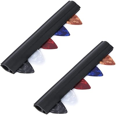 Tuoren support pour plectres de guitare en caoutchouc, support de clip pour micro