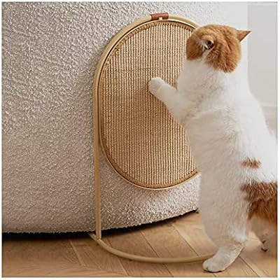 Amoi arbre à chat en sisal naturel | table d'appoint et canapé