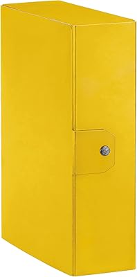 Dossier d'archivage de documents à long terme aslti, a4, 8 cm, jaune