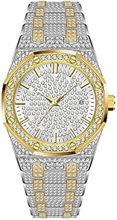 Montre à quartz en or 18 carats pour hommes marque de luxe