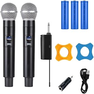 Système de microphone sans fil portable mike music - kit émetteur de microphone