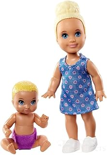 Skipper babysitters inc. mini poupée barbie pour enfants et bébés, paquet de 2