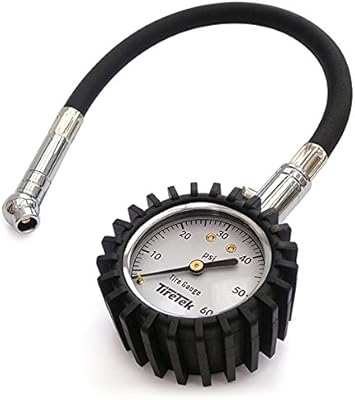 Manomètre de pneu tiretek 0-60 psi - manomètre de pression de pneu
