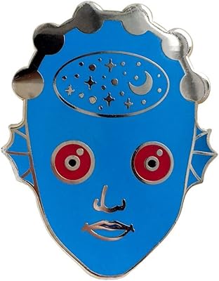 Badge classique en émail fantastic planet drag trag, 1,25 pouces de haut, métal