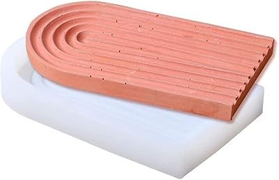 Moules de plateau en ciment en silicone, moule en silicone bricolage pour la décoration
