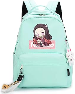 Sacs d'école demon slayer kamado nezuko imprimé posture assise sac à dos