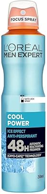 L'oréal expert cool power déodorant anti-transpirant 48 heures pour homme, 250 ml