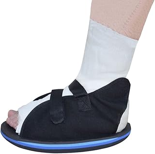Une chaussure médicale à bout ouvert pour protéger le pied des plâtres