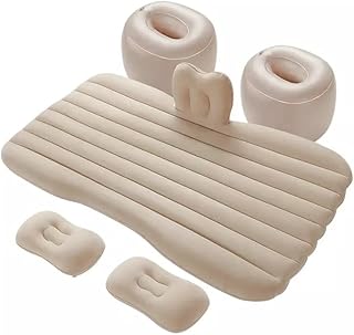 Lit de voiture gonflable 5 pièces, matelas pneumatique de voyage pliable avec pompe