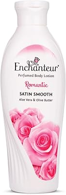Lotion satinée romantique à l'aloe vera et au beurre d'olive pour une peau