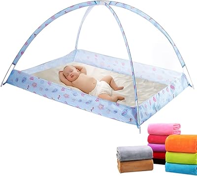 Moustiquaire escamotable, moustiquaire pliable portable, haute densité, respirante, facile à installer, pour enfants et adultes, chambre à coucher, camping (+ ensemble de 2 couvertures). Diaytar Sénégal : Diversité produits, unité de prix bas