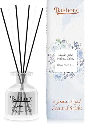 Kit de diffuseur de roseaux bakori hollow valley, diffuseur d'huiles essentielles pour la maison,