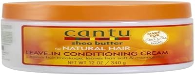Crème réparatrice et hydratante sans rinçage au beurre de karité cantu pour cheveux
