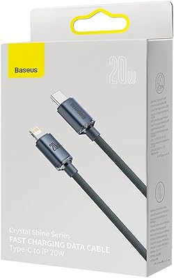Câble de données de charge rapide baseus crystal shine type-c vers iphone 20