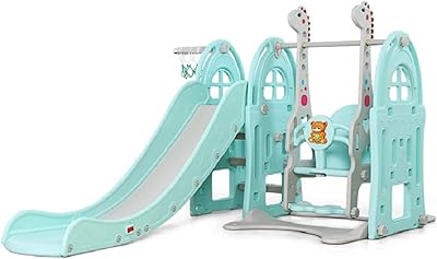 Une structure de jeu extérieure 3 en 1 pour enfants composée