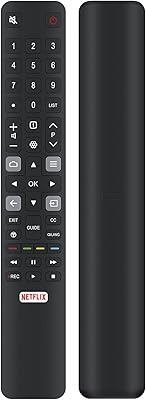 Télécommande de remplacement alemite 06-irpt45-erc802np rc802n yli8 adaptée aux téléviseurs led tcl android