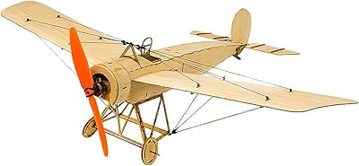 Avion jouet dansant en bois de balsa smassy k0801 ni fokker-e 420 mm