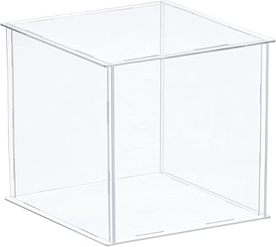 Vitrine acrylique en plastique transparent de collection anti-poussière mexinity 102 x 8 pouces