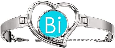 Chesterry elements tableau d'époque métaux pauvres bismuth bi bracelet coeur bijoux fil bangle
