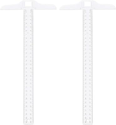 Règle en t transparente toyvian 2 pièces pour la conception générale et la planification