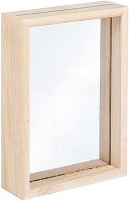 Cadre photo 3d double face rehair avec verre acrylique, cadre shadow box