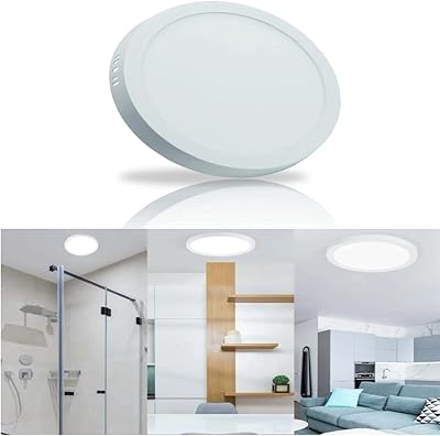 Plafonnier led blanc 30 w revêtement en poudre métallique en aluminium éclairage monté