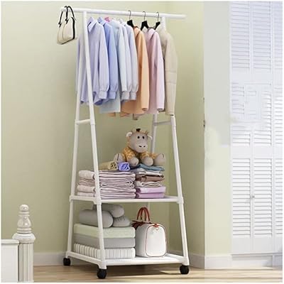 Porte-manteau triangulaire multifonctionnel yamim, porte-vêtements suspendu amovible pour chambre à coucher avec roulettes