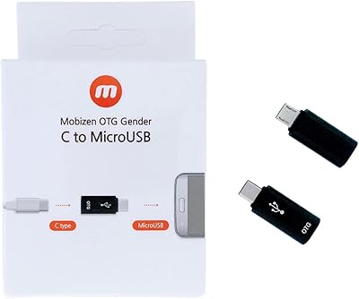 Mobizen otg gender usb type c (femelle) vers micro (mâle).