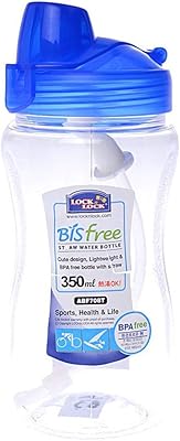 Bouteille d'eau de sport sans base lock & lock avec paille, 350 ml