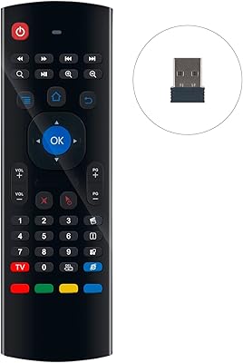 Vinabty mx3 2.4g télécommande infrarouge sans fil avec clavier adapté pour android smart