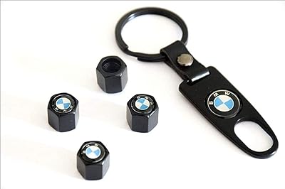 4 pièces x bmw voiture roue pneu couverture d'air porte-clés badge
