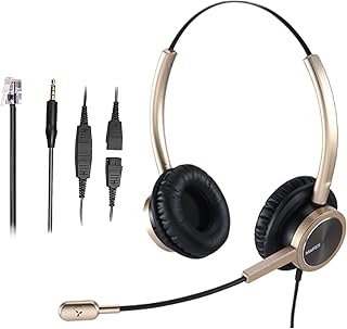 Casque de centre d'appels merdi rj9 avec microphone antibruit et prise d'extension 3,5 mm pour téléphones mobiles compatible avec avaya nortel astra toshiba mobile. Diaytar : La révolution discount est en marche