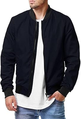 Vestes coupe cintrée pour hommes coupe-vent léger coupe-vent décontracté manteaux avec poches zippées printemps automne vêtements d'extérieur chauds manteau universitaire militaire. Un océan de bonnes affaires sur Diaytar Sénégal