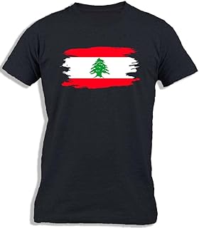 T-shirt en coton imprimé avec le drapeau libanais de chez ikaprontm | drapeau libanais | drapeau libanais | dessin du drapeau libanais pour enfants. L'alternative e-commerce intelligente au Sénégal : Diaytar