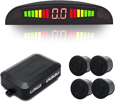 Kit de capteur de stationnement arrière noir maso affichage led assistant de stationnement