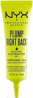Nyx professional makeup sérum et base repulpants right back, 8 ml, transparent 01m